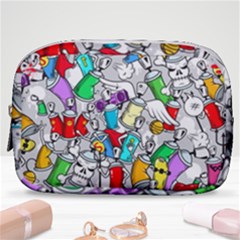 Graffiti Characters Seamless Pattern Make Up Pouch (small) by Simbadda