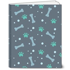 Bons Foot Prints Pattern Background 8  X 10  Softcover Notebook by Simbadda