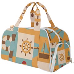 Nautical Elements Collection Burner Gym Duffel Bag by Simbadda