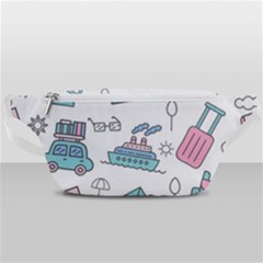 Transportation Seamless Pattern Waist Bag  by Simbadda