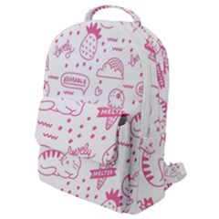 Cute-girly-seamless-pattern Flap Pocket Backpack (small) by Simbadda