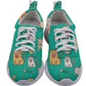 Seamless-pattern-cute-cat-cartoon-with-hand-drawn-style Kids Athletic Shoes View1