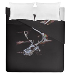 Deer Skull Duvet Cover Double Side (queen Size) by MonfreyCavalier