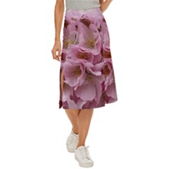 Cherry-blossoms Midi Panel Skirt by Excel