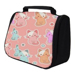 Cute-kawaii-kittens-seamless-pattern Full Print Travel Pouch (small) by Simbadda