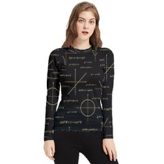 Abstract-math Pattern Women s Long Sleeve Rash Guard by Simbadda