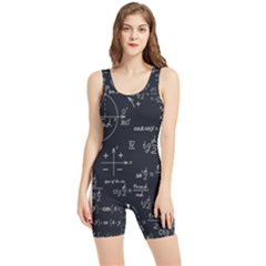 Mathematical-seamless-pattern-with-geometric-shapes-formulas Women s Wrestling Singlet by Simbadda