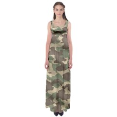 Camouflage Design Empire Waist Maxi Dress by Excel