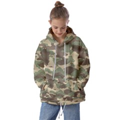 Camouflage Design Kids  Oversized Hoodie by Excel