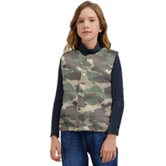 Camouflage Design Kid s Button Up Puffer Vest	 by Excel