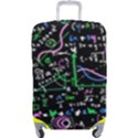 Math-linear-mathematics-education-circle-background Luggage Cover (Large) View1