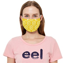 Lemon-fruits-slice-seamless-pattern Cloth Face Mask (adult) by Simbadda