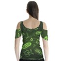 Bacteria-virus-seamless-pattern-inversion Butterfly Sleeve Cutout Tee  View2