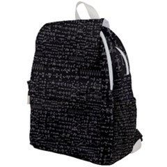 Math-equations-formulas-pattern Top Flap Backpack by Simbadda