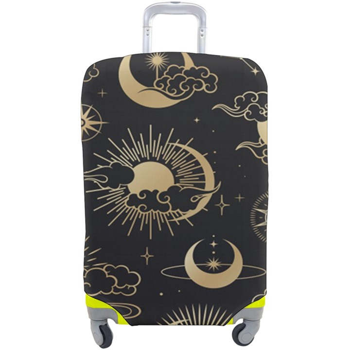 Asian-seamless-pattern-with-clouds-moon-sun-stars-vector-collection-oriental-chinese-japanese-korean Luggage Cover (Large)