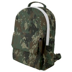 Camouflage-splatters-background Flap Pocket Backpack (small) by Simbadda