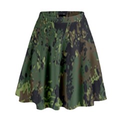 Military-background-grunge---- High Waist Skirt by Simbadda