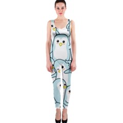 Penguins-pattern One Piece Catsuit by Simbadda