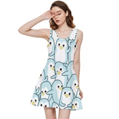 Penguins-pattern Inside Out Racerback Dress by Simbadda