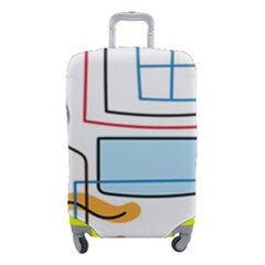 Sketch Line Art Doodles Design Luggage Cover (small) by Grandong