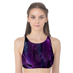 Feather Pattern Texture Form Tank Bikini Top by Grandong