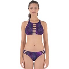 Feather Pattern Texture Form Perfectly Cut Out Bikini Set by Grandong