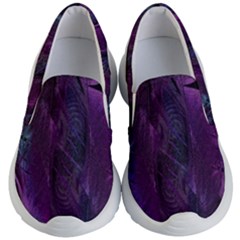 Feather Pattern Texture Form Kids Lightweight Slip Ons by Grandong