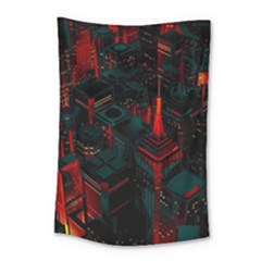 A Dark City Vector Small Tapestry by Proyonanggan