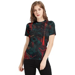 A Dark City Vector Women s Short Sleeve Rash Guard by Proyonanggan