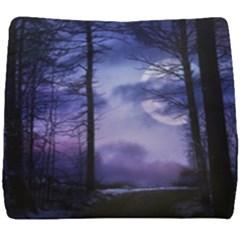 Moonlit A Forest At Night With A Full Moon Seat Cushion by Proyonanggan