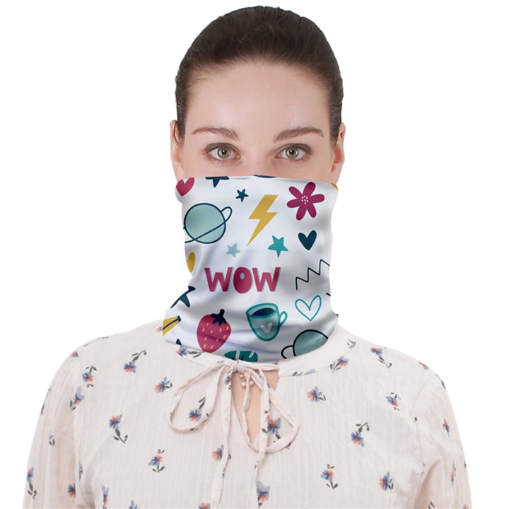 Love Pattern Face Covering Bandana (Adult)