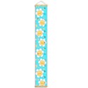 Cute-funny-kawaii-smile-face-flowers Growth Chart Height Ruler For Wall View1