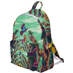 Monkey Tiger Bird Parrot Forest Jungle Style The Plain Backpack by Grandong