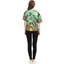 Monkey Tiger Bird Parrot Forest Jungle Style One Shoulder Cut Out Tee View2