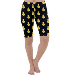 Rubber Duck Cropped Leggings  by Valentinaart