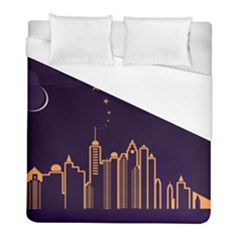 Skyscraper Town Urban Towers Duvet Cover (full/ Double Size) by Bangk1t