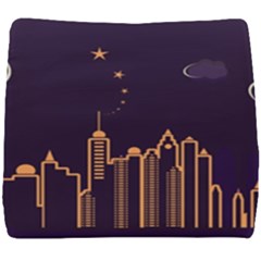 Skyscraper Town Urban Towers Seat Cushion by Bangk1t