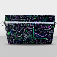 Math Linear Mathematics Education Circle Background Handbag Organizer by Bangk1t