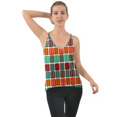 Bricks Abstract Seamless Pattern Chiffon Cami by Bangk1t