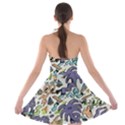 Purple Orange Green Blue Cartoon Strapless Bra Top Dress View2