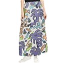 Purple Orange Green Blue Cartoon Maxi Chiffon Skirt View1