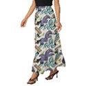 Purple Orange Green Blue Cartoon Tiered Ruffle Maxi Skirt View2