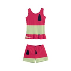 Watermelon Fruit Food Healthy Vitamins Nutrition Kids  Boyleg Swimsuit by pakminggu