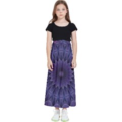 Shape Geometric Symmetrical Symmetry Wallpaper Kids  Flared Maxi Skirt by Bangk1t