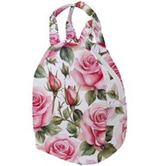 Flower Rose Pink Travel Backpack by Ravend