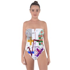 Mathematics Formula Physics School Tie Back One Piece Swimsuit by Grandong