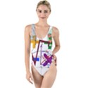 Mathematics Formula Physics School High Leg Strappy Swimsuit View1