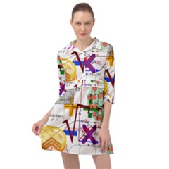 Mathematics Formula Physics School Mini Skater Shirt Dress by Grandong