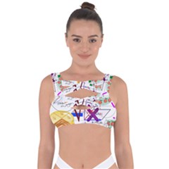 Mathematics Formula Physics School Bandaged Up Bikini Top by Grandong