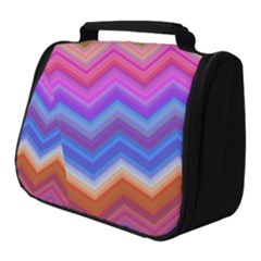 Pattern Chevron Zigzag Background Full Print Travel Pouch (small) by Grandong